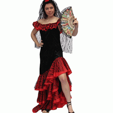 Carnavalskleding flamenco jurk online