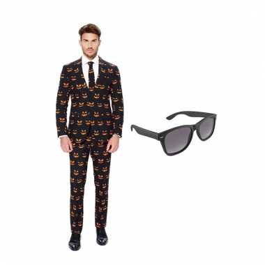 Scarnavalskleding pompoen heren pak (xxxl) gratis zonnebril online