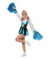 Carnavalskleding cheerleader jurkjes aqua vrouwen online