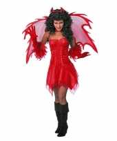 Carnavalskleding duivel jurk rood dames online