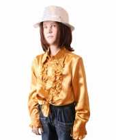 Carnavalskleding gouden hippie blouse meisjes online