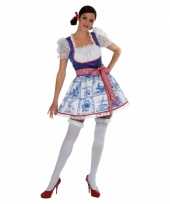 Carnavalskleding hollands delfts blauw dames jurkje online
