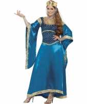 Carnavalskleding luxe prinsessen jurk blauw online