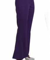 Carnavalskleding paarse dames hippie broek online