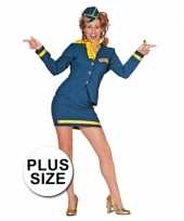 Carnavalskleding stewardess uniform grote maat online