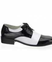 Carnavalskleding zwart witte gangster schoenen online