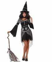 Carnavalskleding zwarte heksenjurk hoed dames online