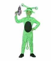 Groene alien carnavalskleding space gun maat online 10113215