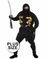 Plussize ninja carnavalskleding heren online