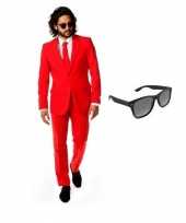 Scarnavalskleding rood heren pak xl gratis zonnebril online