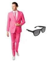 Scarnavalskleding roze heren pak xl gratis zonnebril online