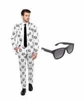 Scarnavalskleding star wars stormtrooper print heren pak l gratis zonnebril online